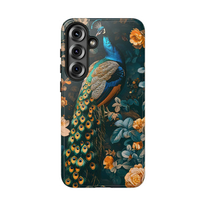 Peacock Phone Case - Elegant Floral Design, Tough Case for Protection, Unique Gift for Nature Lovers, Stylish Accessory, Eco-Friendly