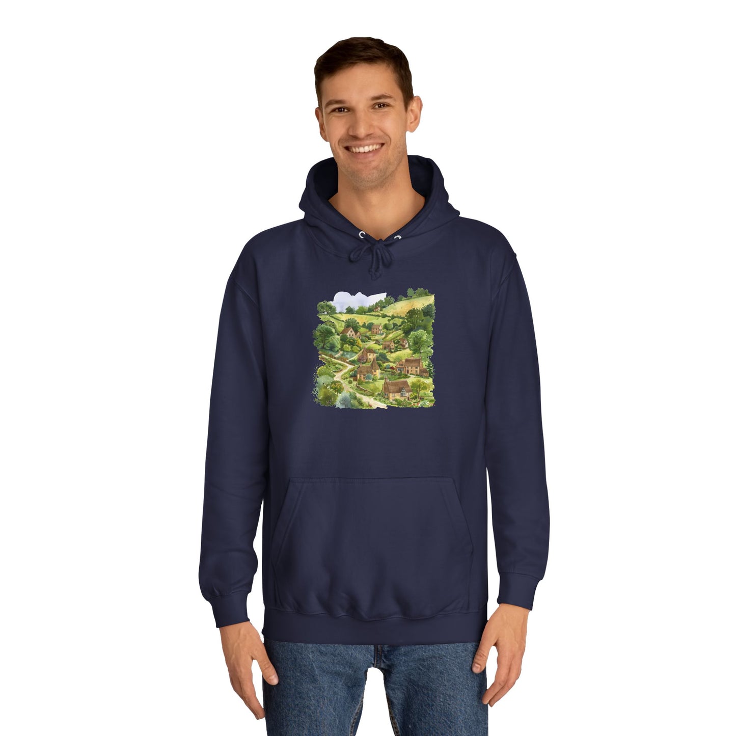 Unisex College Hoodie - The Essence of British Nature