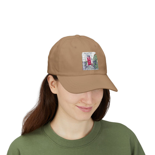 Charming Classic Dad Cap with Doorway Design, Stylish Gift for Fathers, Casual Outdoor Wear, Summer Accessory, Unique Cap for All Occasions