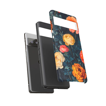 Floral Phone Case - Tough Cases, Stylish Protection, Gift for Flower Lovers, Customizable Cover, Floral Design Mobile Accessory