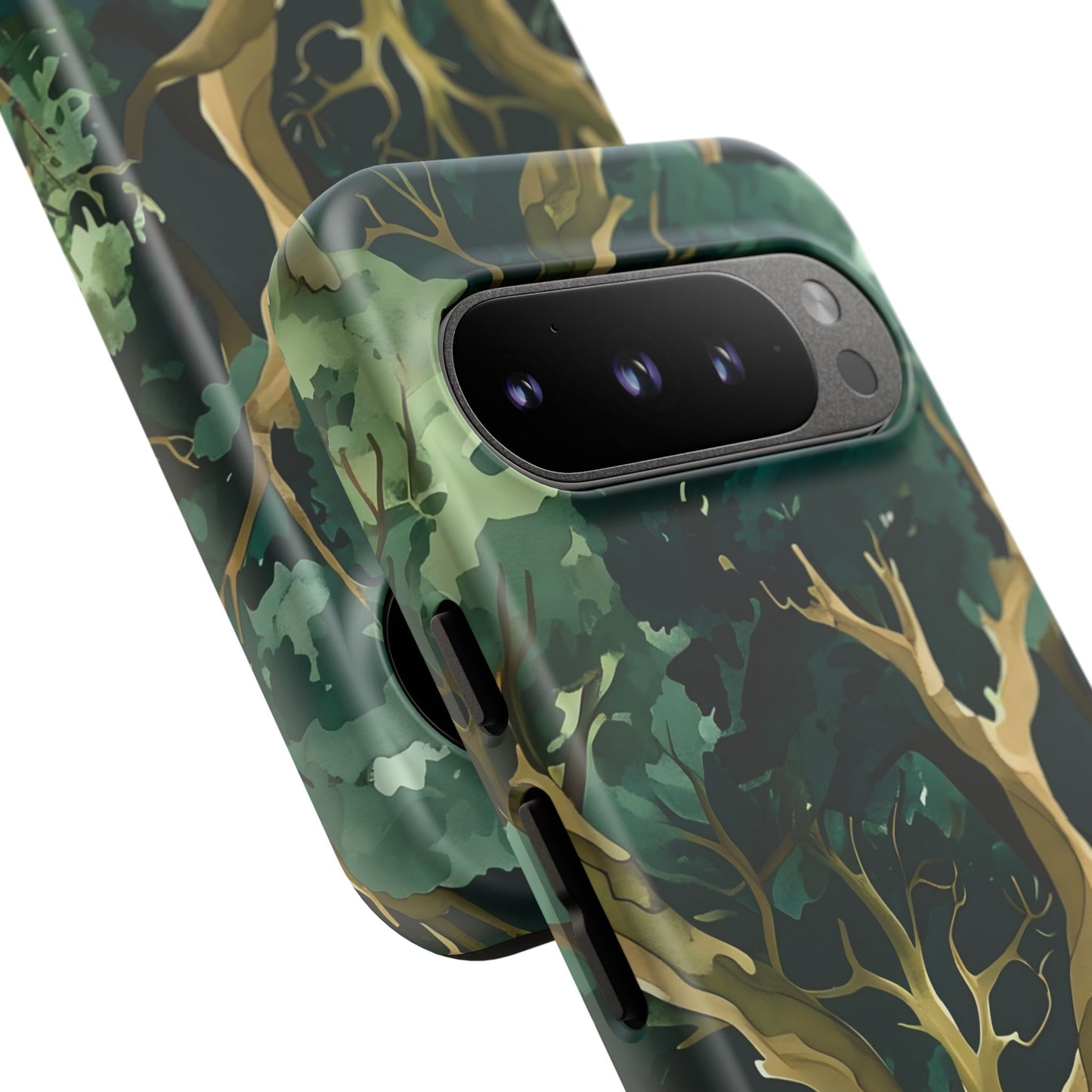 Forest Green Phone Case, Nature-Inspired Tough Cases, Eco-Friendly Gift, Outdoor Lover Accessory, Unique Phone Cover