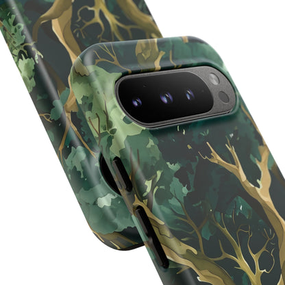 Forest Green Phone Case, Nature-Inspired Tough Cases, Eco-Friendly Gift, Outdoor Lover Accessory, Unique Phone Cover