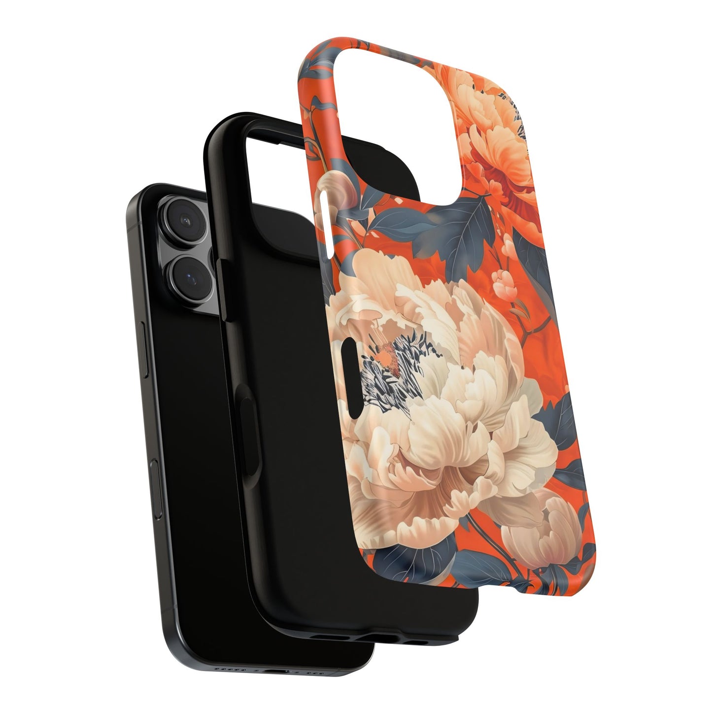 Floral Tough Case, Durable Floral Phone Case, Stylish Protection Case, Gift for Her, Spring Accessories, Mother’s Day Gift