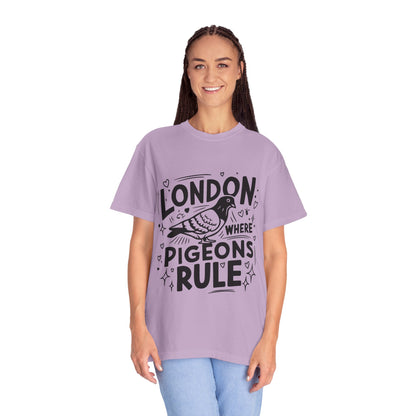 Unisex Garment-Dyed T-shirt - London Where Piegeons Rule