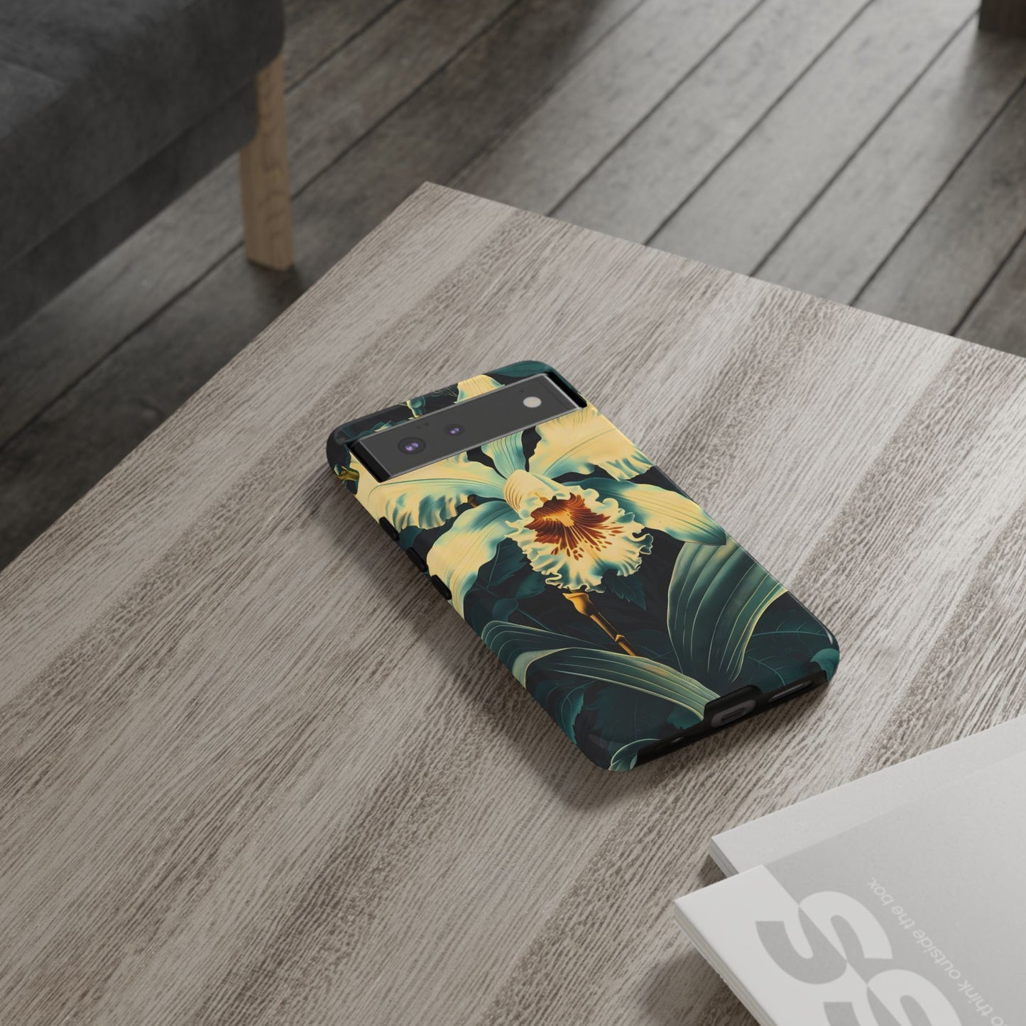 Floral Phone Case - Tough Cases with Orchid Design, Durable Smartphone Cover for Nature Lovers, Floral Gift for Her, Botanical [...]