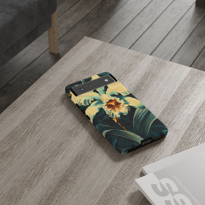 Floral Phone Case - Tough Cases with Orchid Design, Durable Smartphone Cover for Nature Lovers, Floral Gift for Her, Botanical [...]