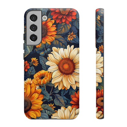Floral Tough Phone Case | Sunflower Design, iPhone Cover, Protective Case, Gifts for Her, Floral Phone Accessory
