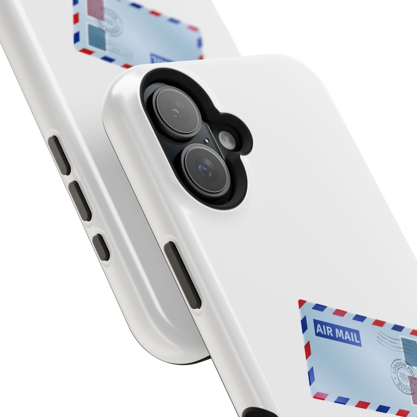 Air Mail Design Magnetic Phone Cases, Custom Phone Cover, Unique Gift for Travelers, Stylish Accessories for Holidays, Fun Phone Cases