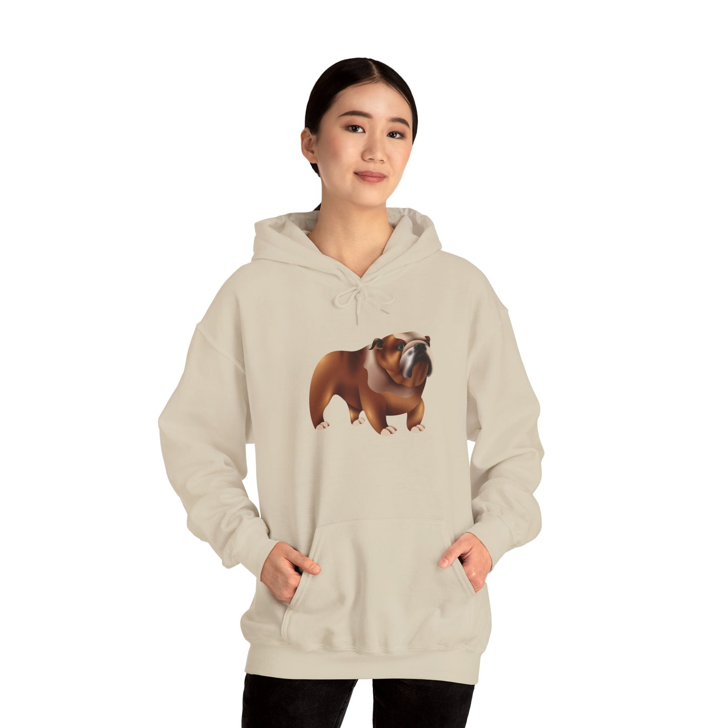 Unisex Heavy Blend™ Hooded Sweatshirt - Adorable British Dog