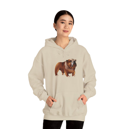 Unisex Heavy Blend™ Hooded Sweatshirt - Adorable British Dog