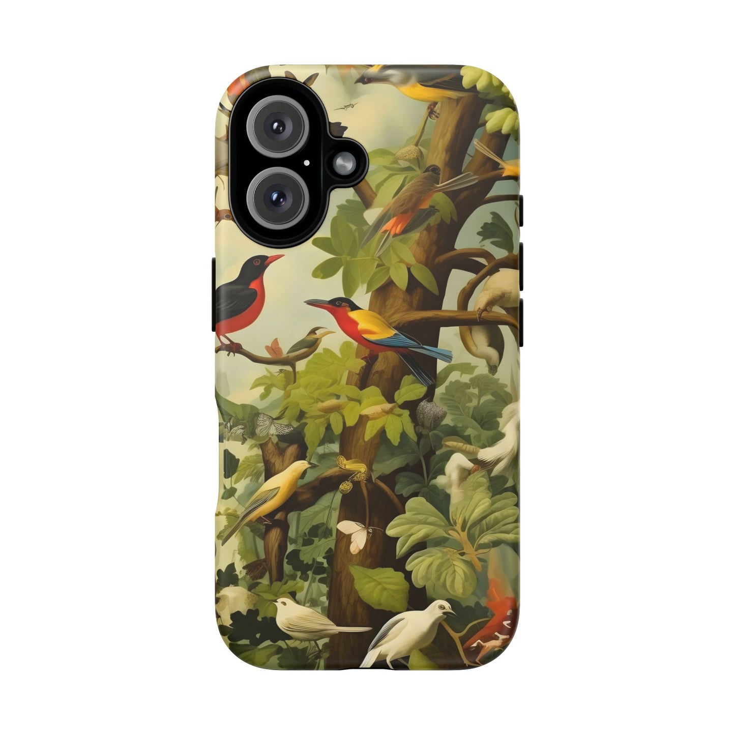 Nature-Inspired Phone Case, Tropical Bird Phone Case, Floral iPhone Case, Unique Phone Cover, Gift for Bird Lovers, Eco-Friendly Phone Case