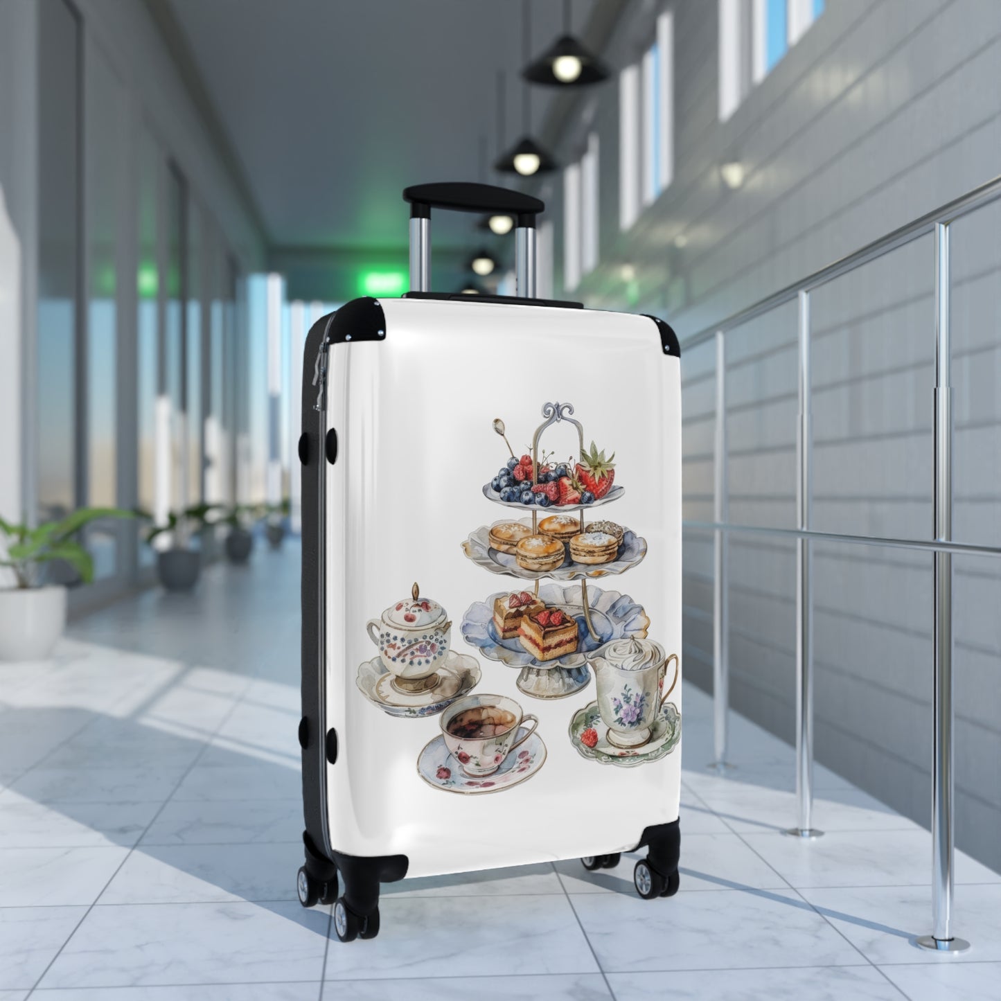 Countryside English Cottage Suitcase