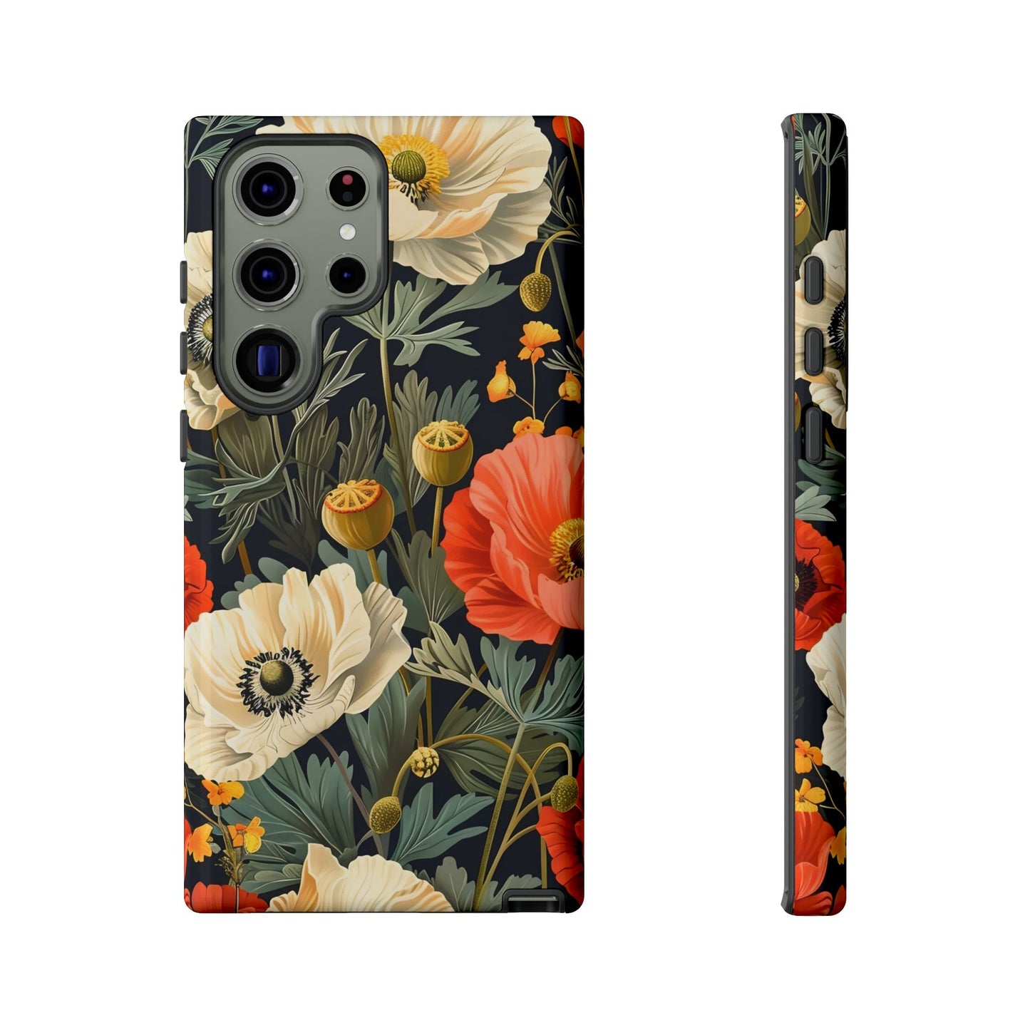 Floral Phone Case, Tough Cases with Botanical Design, Flower Protection Case, Gift for Nature Lovers, Eco-Friendly Mobile Cover