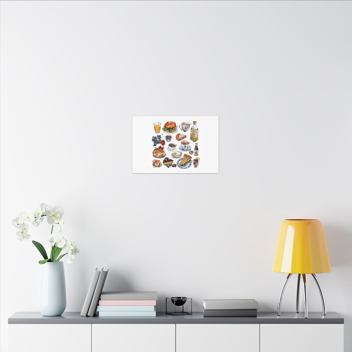Breakfast Feast Canvas Print, Food Art, Kitchen Decor, Gifting for Food Lovers, Brunch Vibes, Wall Art