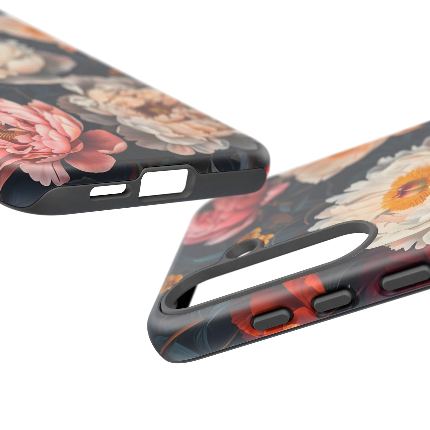 Floral Phone Case, Tough Phone Cover, Flower Design, Unique Gift for Her, Trendy Accessory, Spring Decor
