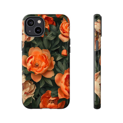 Stylish Floral Phone Case, Tough Cases, Floral Phone Cover, Gift for Her, Spring Accessories, Mother's Day, Phone Protection