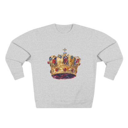 Unisex Crewneck Sweatshirt - Classy British Royal Crown