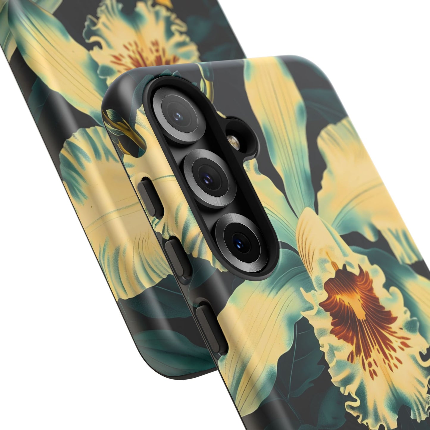 Floral Phone Case - Tough Cases with Orchid Design, Durable Smartphone Cover for Nature Lovers, Floral Gift for Her, Botanical [...]