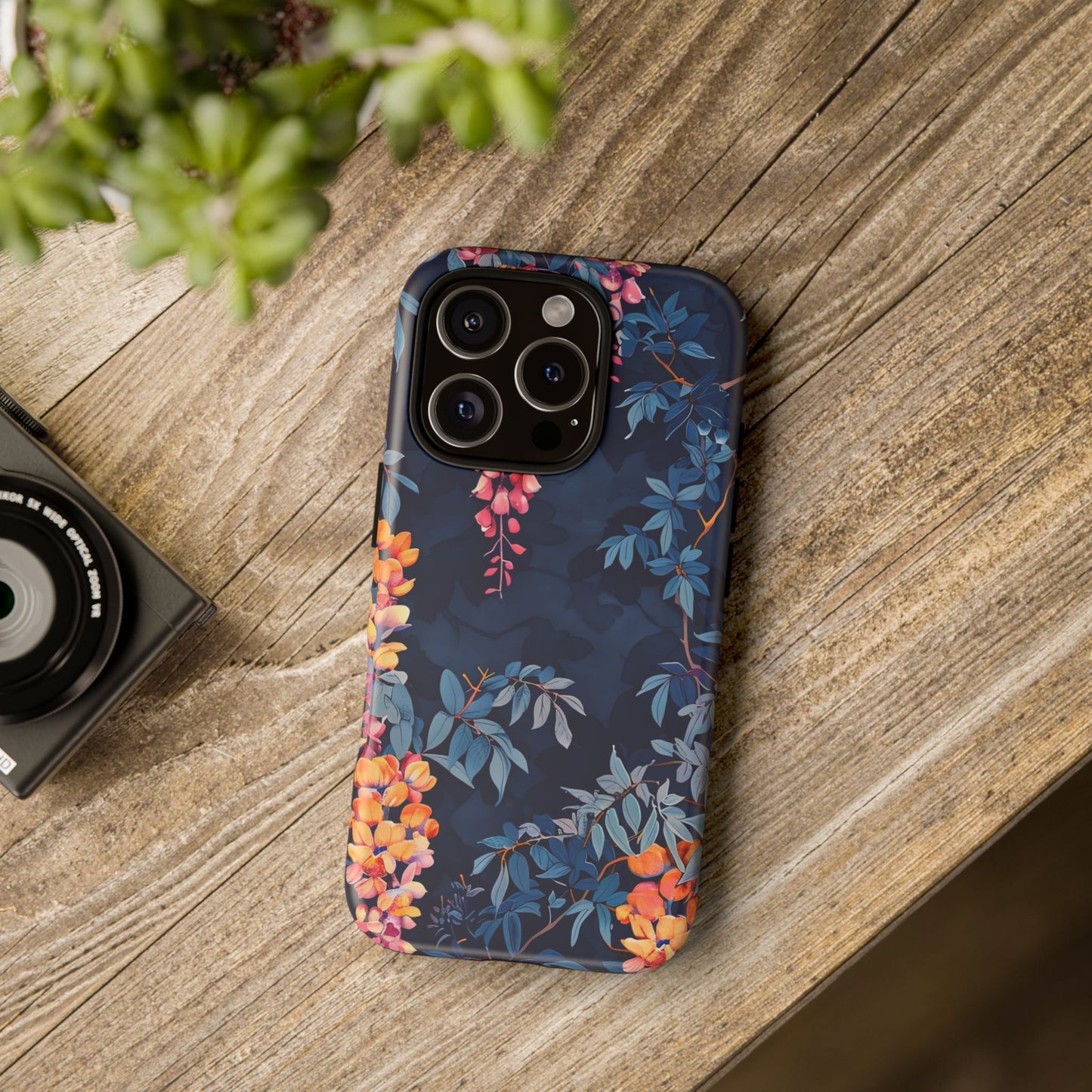 Floral iPhone Case, Tough Phone Cover, Gift for Her, Nature Lover Accessory, Spring Decor, Unique Floral Design