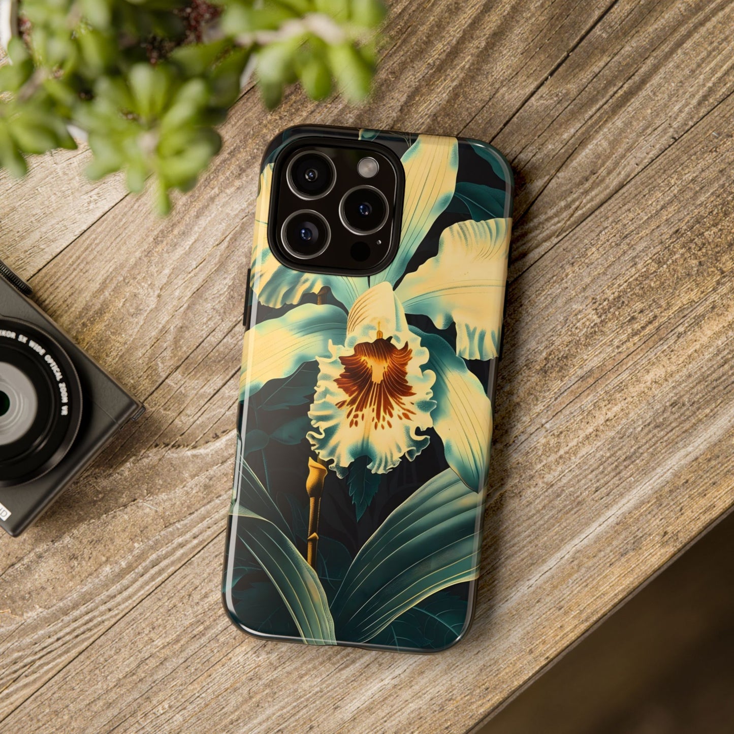 Floral Phone Case - Tough Cases with Orchid Design, Durable Smartphone Cover for Nature Lovers, Floral Gift for Her, Botanical [...]