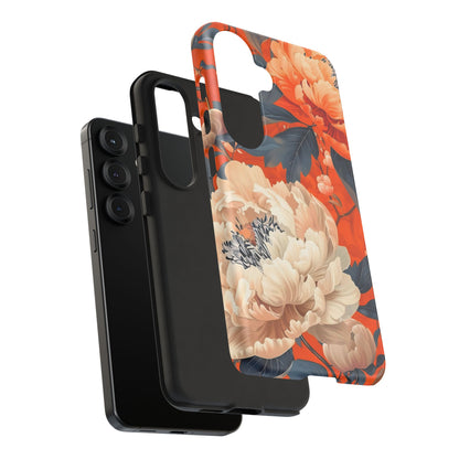 Floral Tough Case, Durable Floral Phone Case, Stylish Protection Case, Gift for Her, Spring Accessories, Mother’s Day Gift
