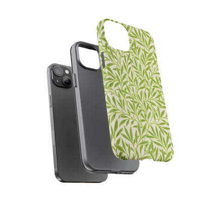 Green Leaf iPhone Case, Tough Cases, Botanical Phone Protection, Eco-Friendly Cover, Nature Lover Gift, Trendy Cell Phone Accessory