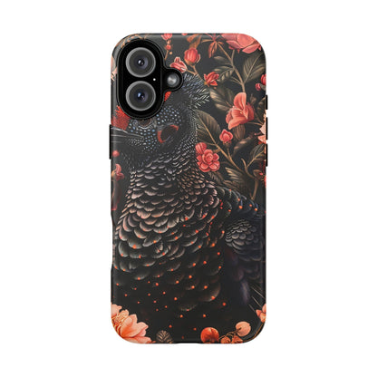 Tough Cases: Floral Design Phone Case, Stylish Protection for Your Phone, Unique Gift for Bird Lovers, Vibrant Floral Art, [...]