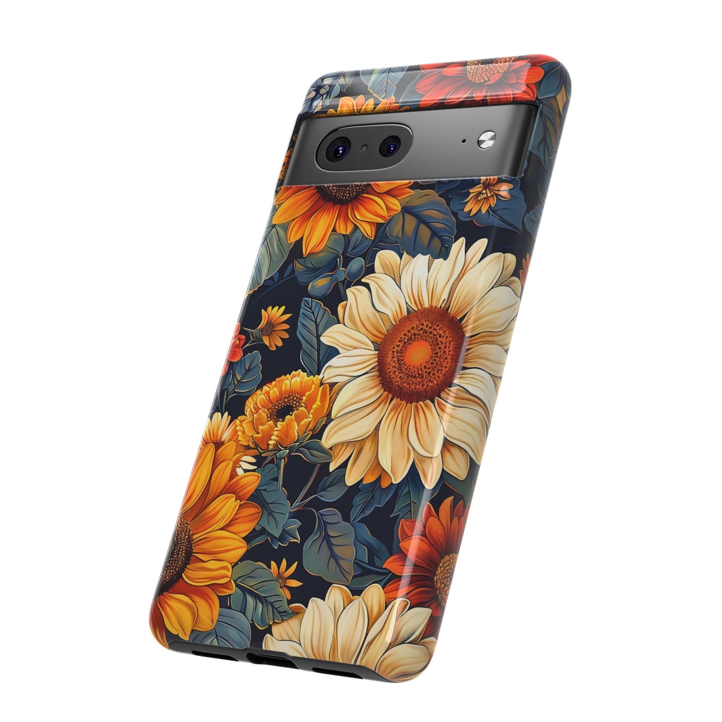 Floral Tough Phone Case | Sunflower Design, iPhone Cover, Protective Case, Gifts for Her, Floral Phone Accessory
