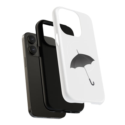 Stylish Magnetic Phone Case with Umbrella Design, Gift for Tech Lovers, Phone Accessory, Modern Design, Unique Cell Phone Cover