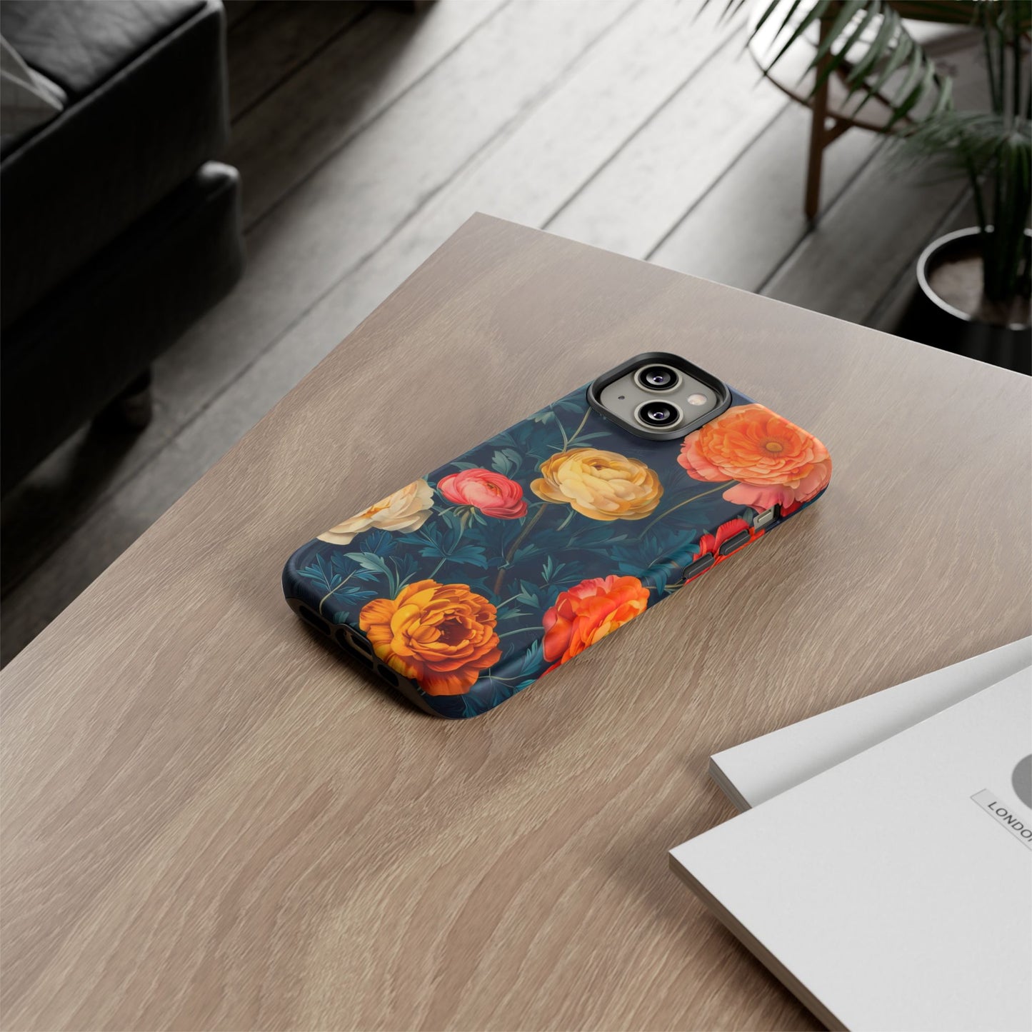 Floral Phone Case - Tough Cases, Stylish Protection, Gift for Flower Lovers, Customizable Cover, Floral Design Mobile Accessory