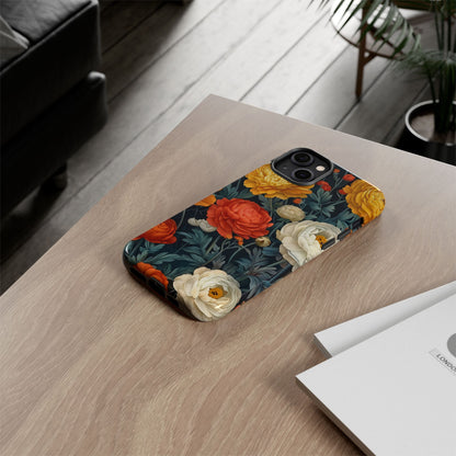 Floral Tough Case for Phones | Durable Floral Phone Cover, Boho Chic, Unique Gift for Her, Phone Protection, Flower Design