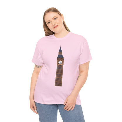 Unisex Heavy Cotton Tee - Keeping Time - The Clock Tower of Westminster