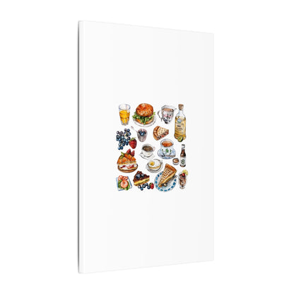 Breakfast Feast Canvas Print, Food Art, Kitchen Decor, Gifting for Food Lovers, Brunch Vibes, Wall Art