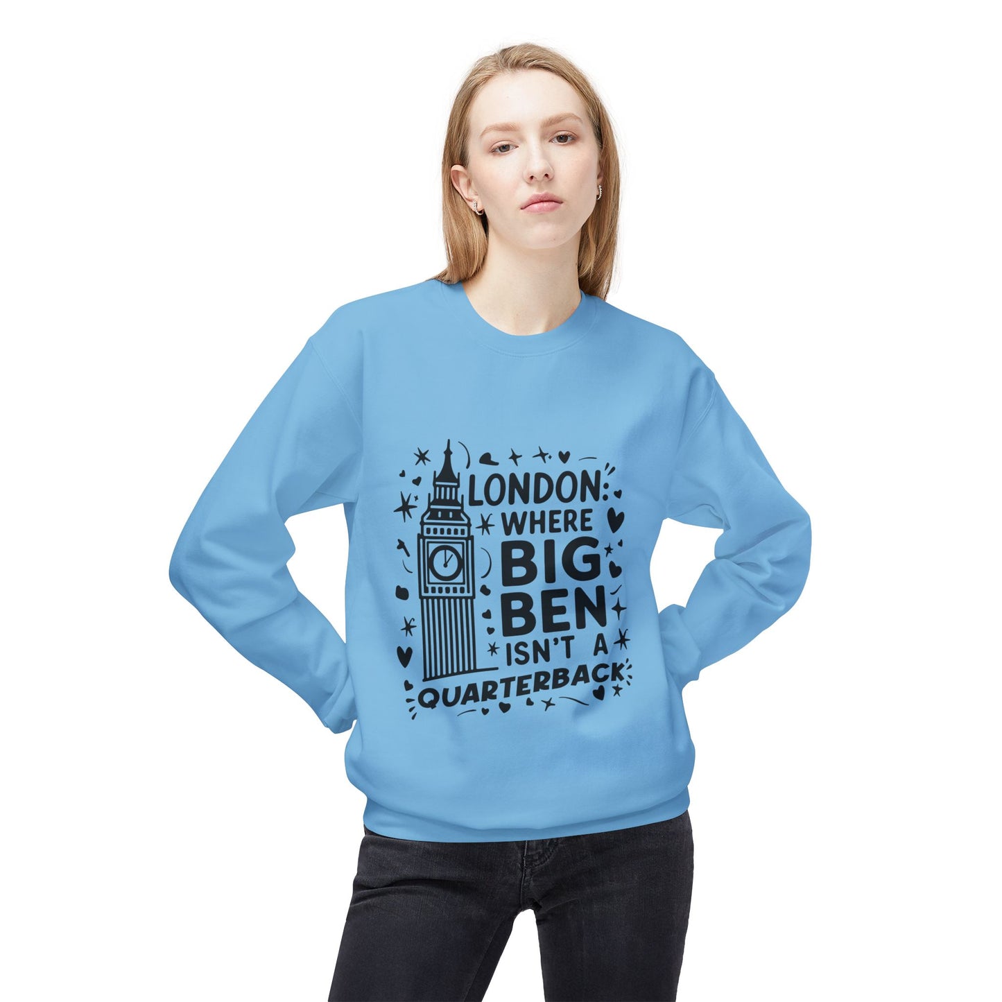 Unisex Midweight Softstyle Fleece Crewneck Sweatshirt - London's Dream