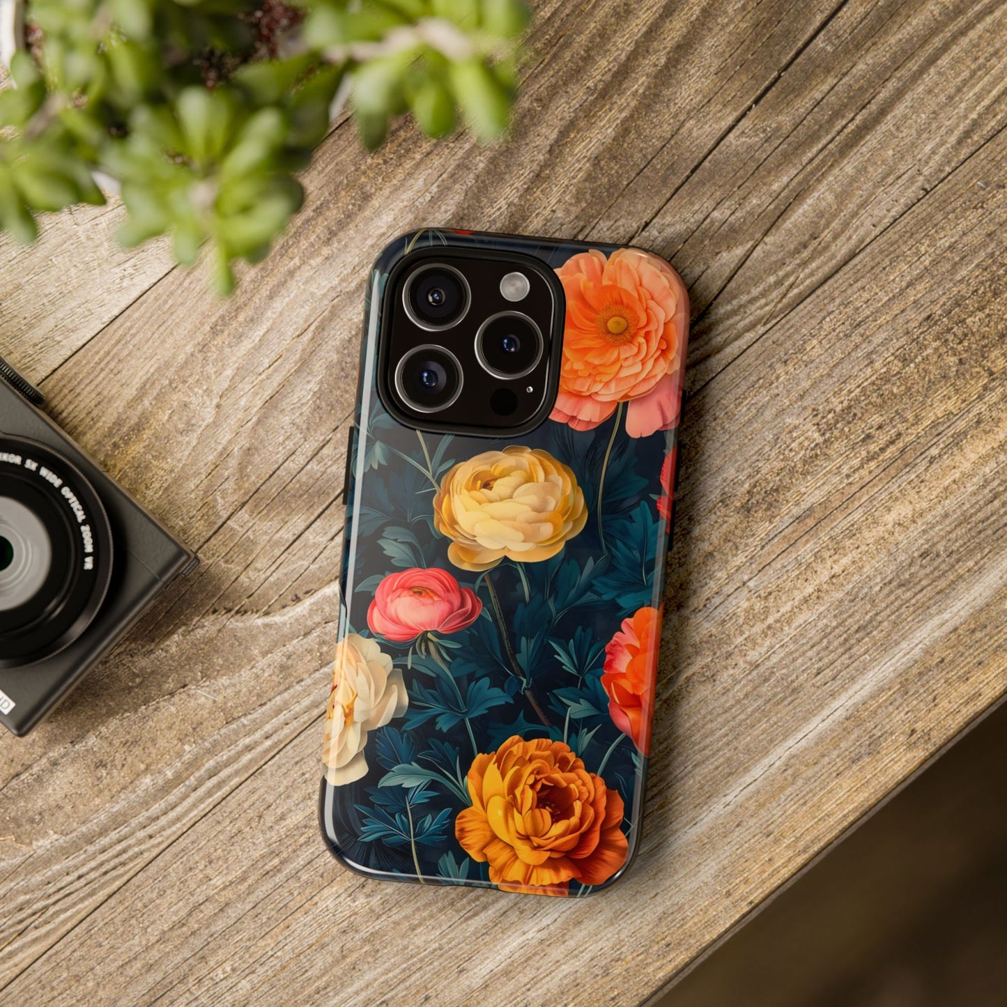 Floral Phone Case - Tough Cases, Stylish Protection, Gift for Flower Lovers, Customizable Cover, Floral Design Mobile Accessory