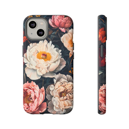 Floral Phone Case, Tough Phone Cover, Flower Design, Unique Gift for Her, Trendy Accessory, Spring Decor