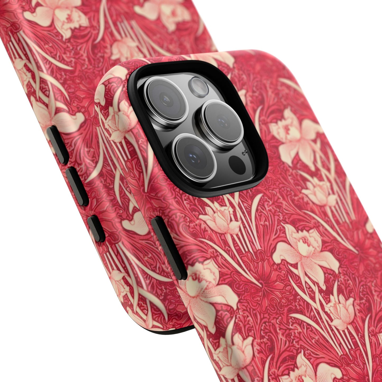 Floral Tough Phone Case - Durable, Stylish Accessory, Perfect Gift for Her, Floral Pattern, Customizable, Ideal for Daily Use