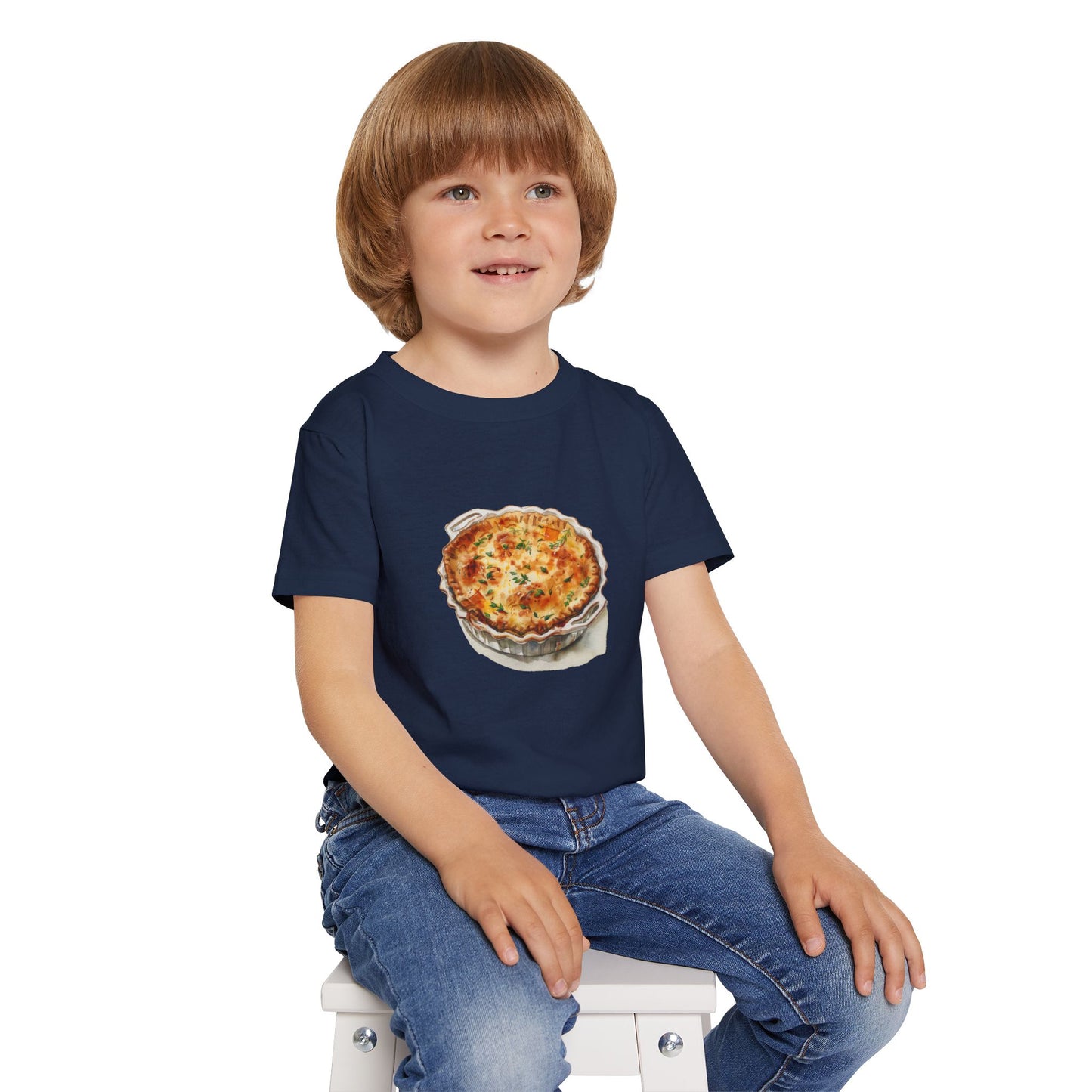 Toddler T-Shirt - Kitchen Wall Art with Food Illustration - Perfect for Food-Loving Kids!