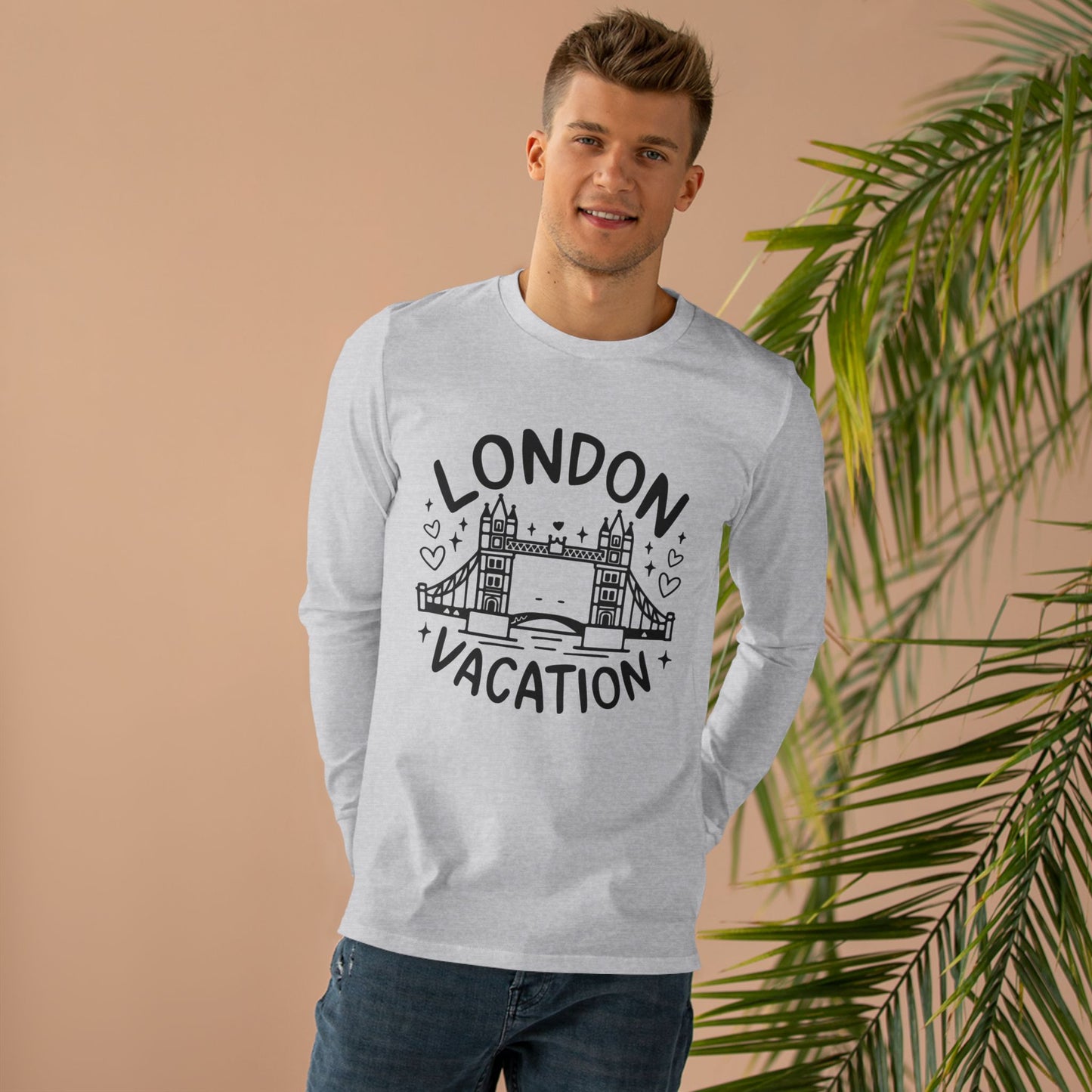Men’s Base Longsleeve Tee - London's Vacation
