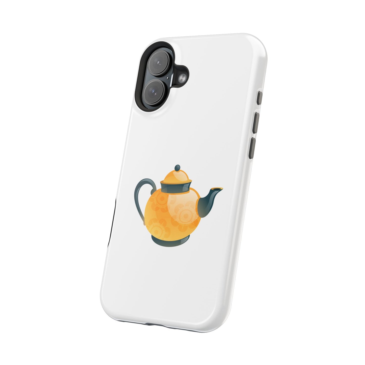 Teapot Magnetic Phone Case, Cute Teapot Phone Cover, Kettle Design Case, Unique Gift for Tea Lovers, Durable Tough Protection