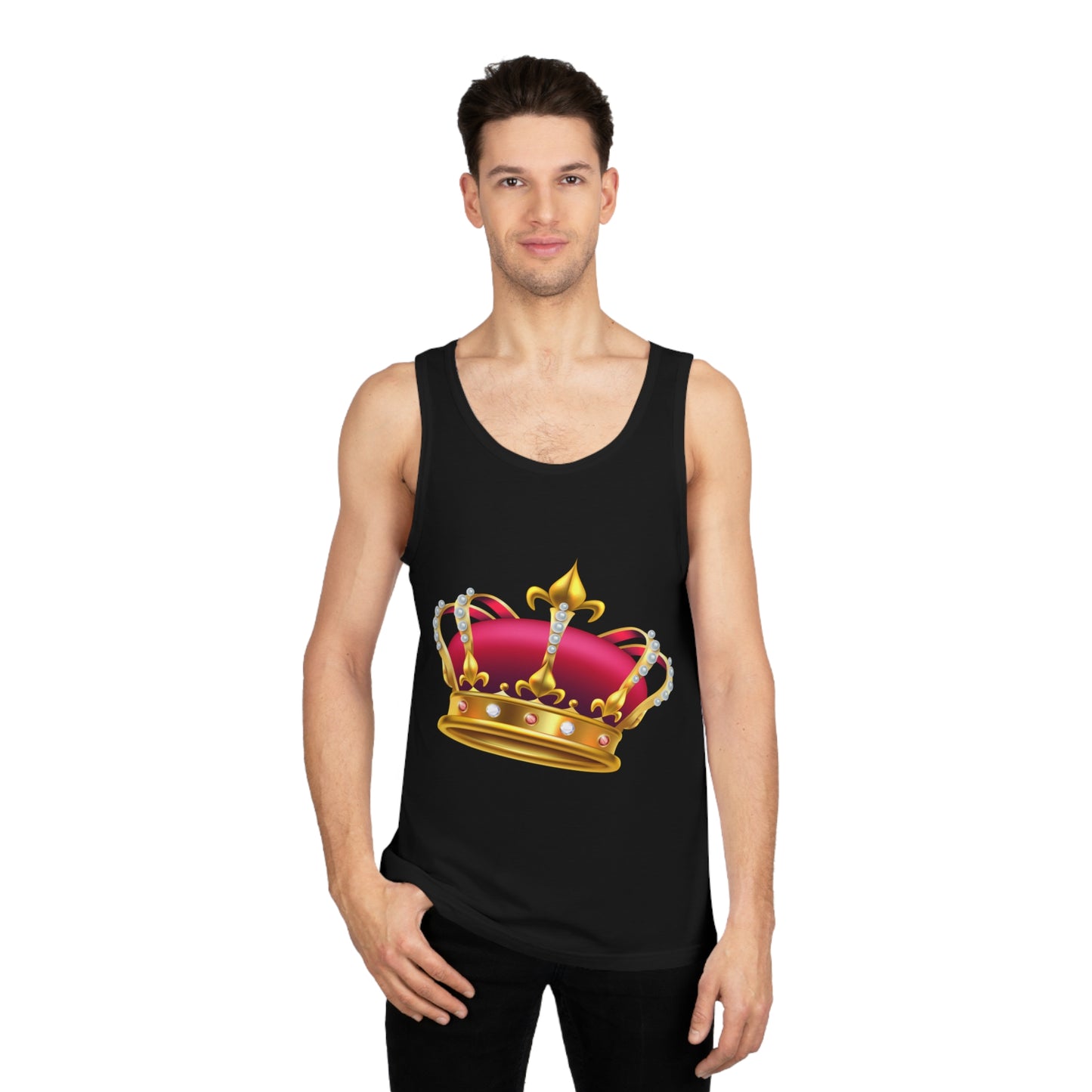 Unisex Softstyle™ Tank Top - Elegant British Crown Icon