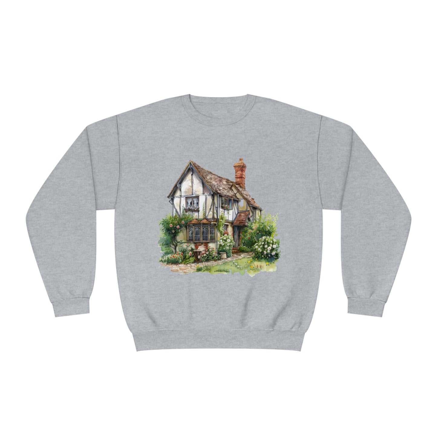 Unisex NuBlend® Crewneck Sweatshirt - British Historic House Classic Architectural Elegance