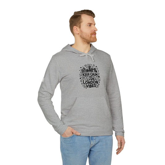adidas Unisex Fleece Hoodie - Lovely London Vibes