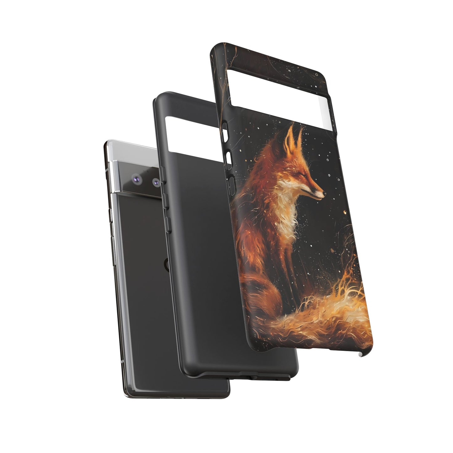 Phone Case with Artistic Fox Design, Cozy Gift for Nature Lovers, Cute Animal Case for Holiday, Unique Decorative Cover