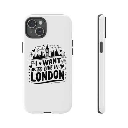 London City iPhone Case, Tough Phone Cover, Travel Gift, London Souvenir, Adventure Accessory, Wanderlust Decor