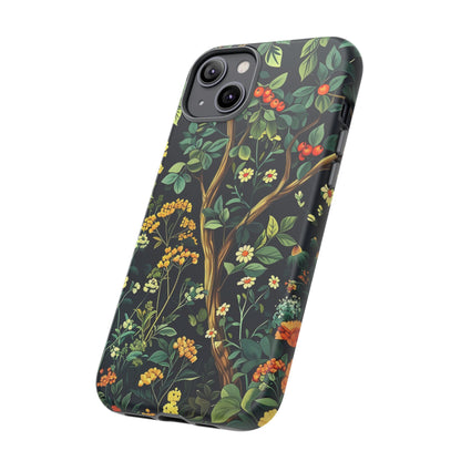 Floral iPhone Case, Nature Inspired Tough Case, Botanical Phone Cover, Eco-Friendly Gift, Unique Floral Design