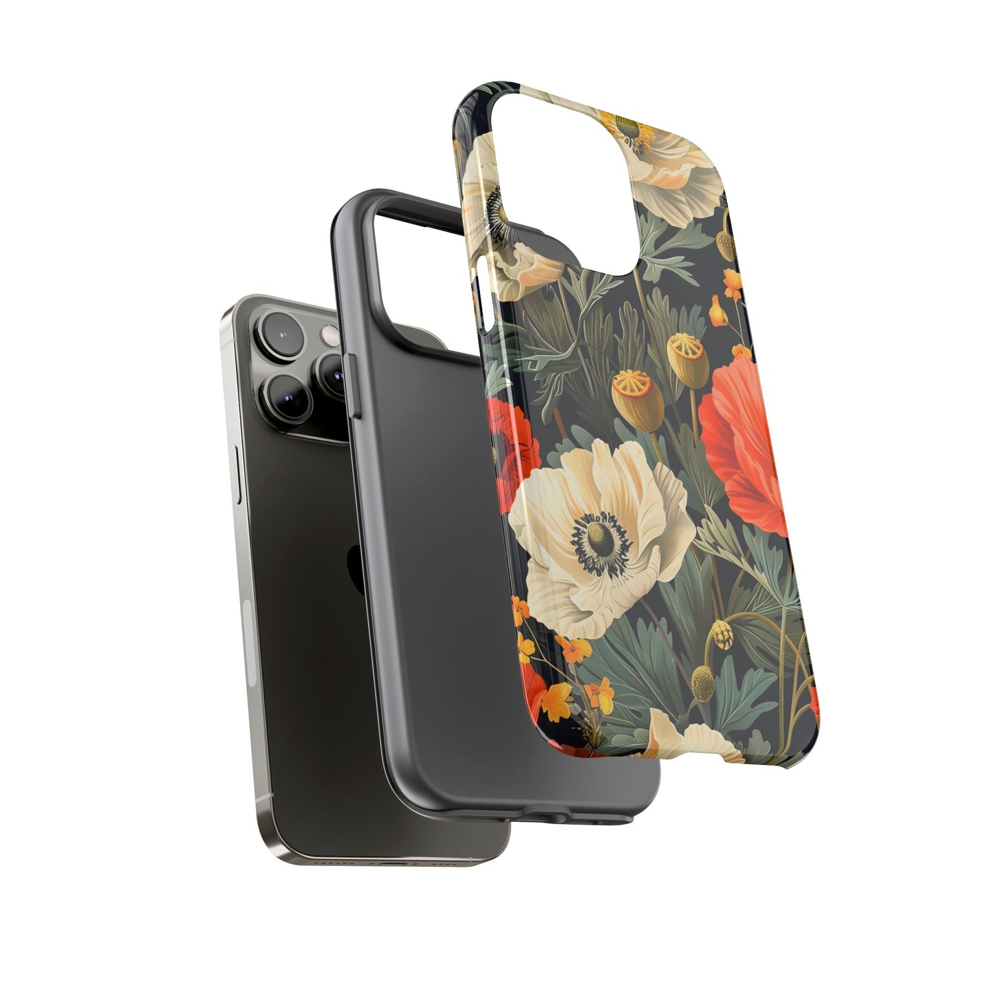 Floral Phone Case - Tough Cases with Vibrant Garden Design, Phone Accessory, Gift for Her, Spring Style, Nature Lover