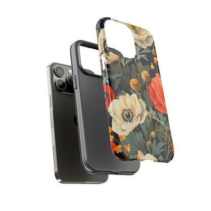 Floral Phone Case - Tough Cases with Vibrant Garden Design, Phone Accessory, Gift for Her, Spring Style, Nature Lover