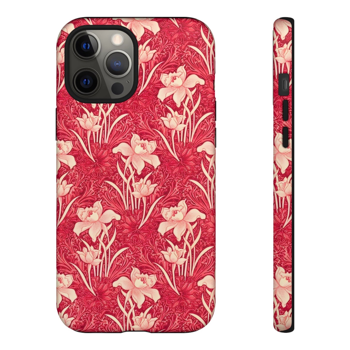 Floral Tough Phone Case - Durable, Stylish Accessory, Perfect Gift for Her, Floral Pattern, Customizable, Ideal for Daily Use