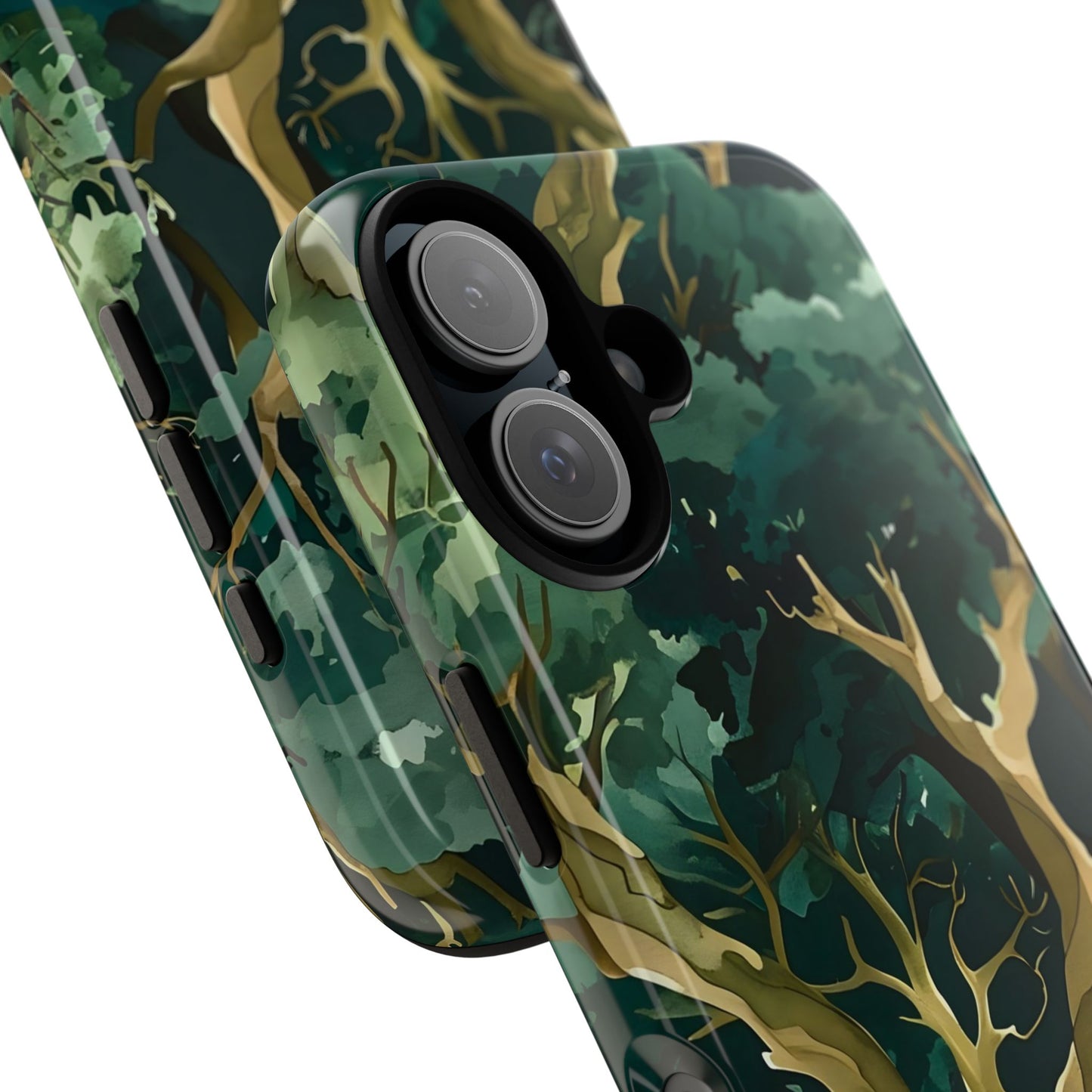 Forest Green Phone Case, Nature-Inspired Tough Cases, Eco-Friendly Gift, Outdoor Lover Accessory, Unique Phone Cover